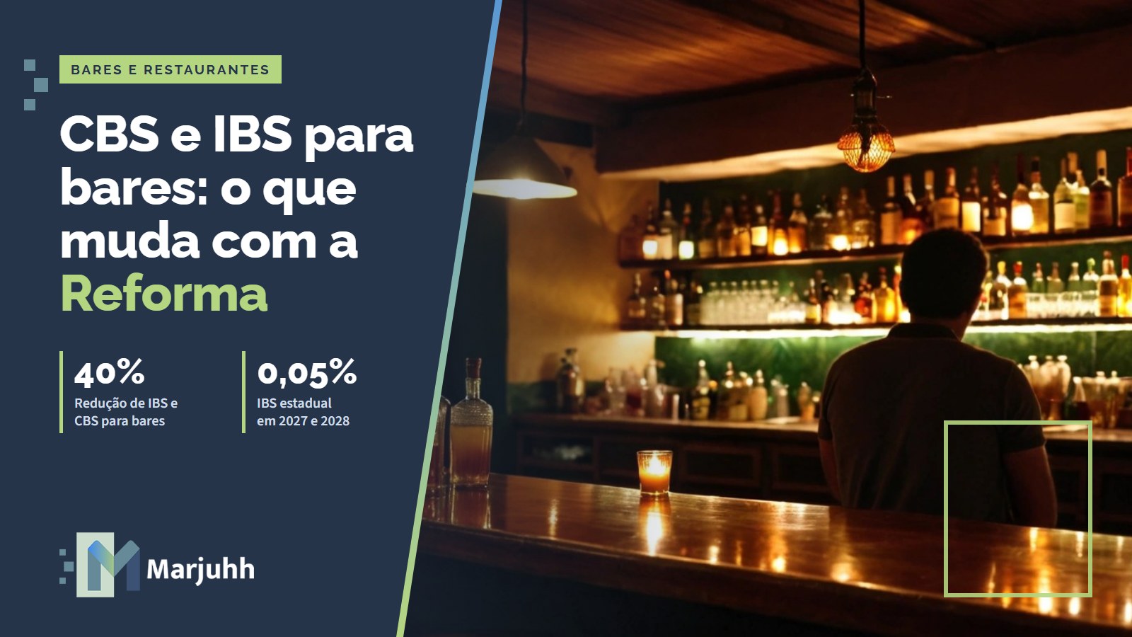 Capa MARJUHH: CBS e IBS para bares: o que muda com a Reforma