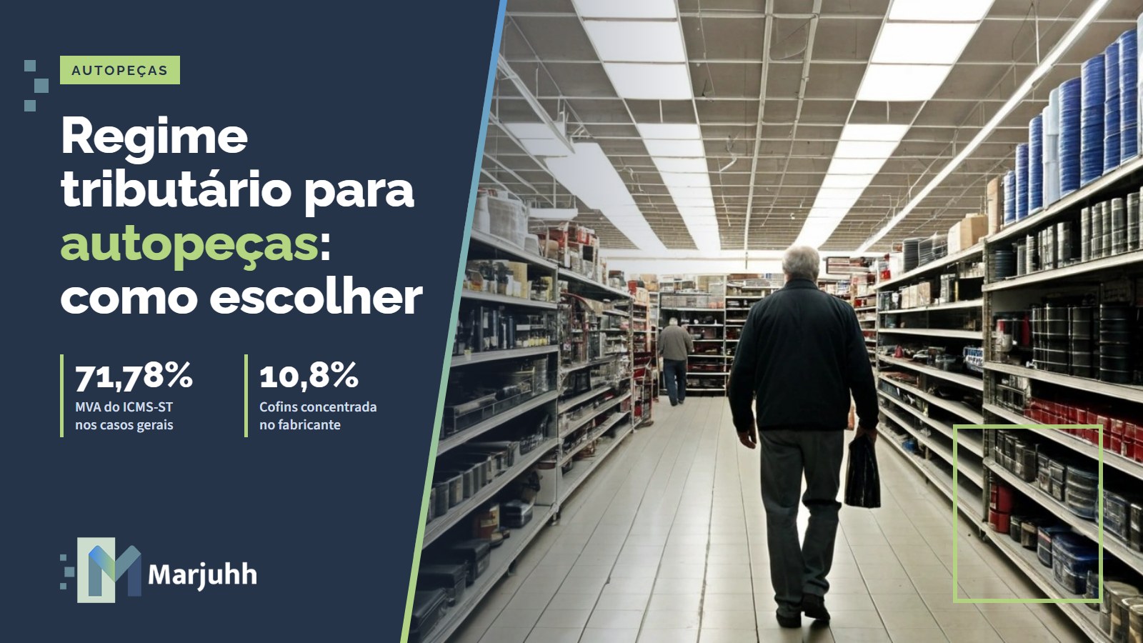Capa MARJUHH: Regime tributário para autopeças: como escolher